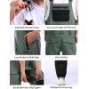 GSOU SNOW Women Men Ski Bibs Snowboard Pants Snow Bibs Overalls Waterproof Windproof Insulated Winter Sport Warm(Army Green)
