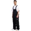 GSOU SNOW Women Men Ski Bibs Snowboard Pants Snow Bibs Overalls Waterproof Windproof Insulated Winter Sport Warm(Black)