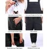 GSOU SNOW Women Men Ski Bibs Snowboard Pants Snow Bibs Overalls Waterproof Windproof Insulated Winter Sport Warm(Black)