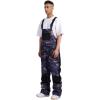 GSOU SNOW Women Men Ski Bibs Snowboard Pants Snow Bibs Overalls Waterproof Windproof Insulated Winter Sport Warm(Camouflage)