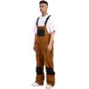 GSOU SNOW Women Men Ski Bibs Snowboard Pants Snow Bibs Overalls Waterproof Windproof Insulated Winter Sport Warm(Coffee)