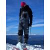 GSOU SNOW Women Men Ski Bibs Snowboard Pants Snow Bibs Overalls Waterproof Windproof Insulated Winter Sport Warm(Grey)