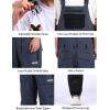 GSOU SNOW Women Men Ski Bibs Snowboard Pants Snow Bibs Overalls Waterproof Windproof Insulated Winter Sport Warm(Grey)