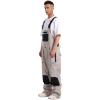 GSOU SNOW Women Men Ski Bibs Snowboard Pants Snow Bibs Overalls Waterproof Windproof Insulated Winter Sport Warm(Khaki 1)