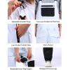 GSOU SNOW Women Men Ski Bibs Snowboard Pants Snow Bibs Overalls Waterproof Windproof Insulated Winter Sport Warm(White)