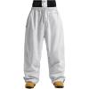 GSOU SNOW Mens Snow Pants Women Baggy Snowboard Pants Loose Fit Insulated Windproof Waterproof for Ski Hiking Winter Outdoor(Light Grey)