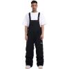 GSOU SNOW Women Men Ski Bibs Snowboard Pants Snow Bibs Overalls Waterproof Windproof Insulated Winter Sport Warm(Black)