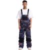 GSOU SNOW Women Men Ski Bibs Snowboard Pants Snow Bibs Overalls Waterproof Windproof Insulated Winter Sport Warm(Camouflage)