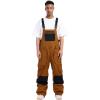GSOU SNOW Women Men Ski Bibs Snowboard Pants Snow Bibs Overalls Waterproof Windproof Insulated Winter Sport Warm(Coffee)