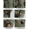 GSOU SNOW Men’s Ski Jacket Snowboard Snow Coat Waterproof Windproof Insulated Winter Hooded Snow Sports Outerwear(Army Green)