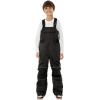 GSOU SNOW Girls Boys Snow Ski Bibs Kids Snowboard Pants Insulated Waterproof Overall Winter (3-16Years)(Black)