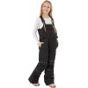 GSOU SNOW Girls Boys Snow Ski Bibs Kids Snowboard Pants Insulated Waterproof Overall Winter (3-16Years)(Black)