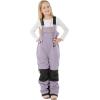 GSOU SNOW Girls Boys Snow Ski Bibs Kids Snowboard Pants Insulated Waterproof Overall Winter (3-16Years)(Purple)