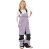 GSOU SNOW Girls Boys Snow Ski Bibs Kids Snowboard Pants Insulated Waterproof Overall Winter (3-16Years)(Purple)