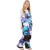 GSOU SNOW Girls Boys Snow Ski Bibs Kids Snowboard Pants Insulated Waterproof Overall Winter (3-16Years)(Purple Tie-dye)