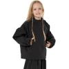 GSOU SNOW Kids Ski Jacket Snowsuit Ski Hooded Suit Boys Girls Winter Coat Outdoor Snowboard Suit Waterproof Windproof(Black)
