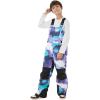 GSOU SNOW Kids Snow Bibs Girls Snow Ski Pants Insulated Overall Boys Waterproof Windproof Snow Pants Purple Tie-Dye 9-10Years
