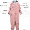 GSOU SNOW Kids Snow Suit One Piece Ski Suit Boys Girls Snowboard Jumpsuits Waterproof Youth Snowsuit Outfit(Pink)
