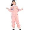 GSOU SNOW Kids Snow Suit One Piece Ski Suit Boys Girls Snowboard Jumpsuits Waterproof Youth Snowsuit Outfit(Pink)