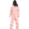 GSOU SNOW Kids Snow Suit One Piece Ski Suit Boys Girls Snowboard Jumpsuits Waterproof Youth Snowsuit Outfit(Pink)