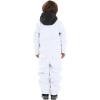 GSOU SNOW Kids Snow Suit One Piece Ski Suit Boys Girls Snowboard Jumpsuits Waterproof Youth Snowsuit Outfit(White1)
