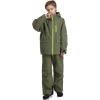 GSOU SNOW Snow Suit for Kids Ski Suit Boys Ski Jacket and Snow Bibs Set Waterproof Insulated Snowsuit Windproof for Kid Youth(Army Green)