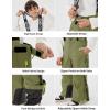 GSOU SNOW Snow Suit for Kids Ski Suit Boys Ski Jacket and Snow Bibs Set Waterproof Insulated Snowsuit Windproof for Kid Youth(Army Green)