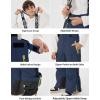 GSOU SNOW Snow Suit for Kids Ski Suit Boys Ski Jacket and Snow Bibs Set Waterproof Insulated Snowsuit Windproof for Kid Youth(Navy Blue)