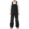 GSOU SNOW Girls Boys Snow Ski Bibs Kids Snowboard Pants Insulated Waterproof Overall Winter (3-16Years)(Black)