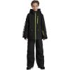 GSOU SNOW Snow Suit for Kids Ski Suit Boys Ski Jacket and Snow Bibs Set Waterproof Insulated Snowsuit Windproof for Kid Youth(Black)