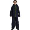 GSOU SNOW Snow Suit for Kids Ski Suit Boys Ski Jacket and Snow Bibs Set Waterproof Insulated Snowsuit Windproof for Kid Youth(Navy Blue)