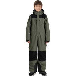 GSOU SNOW Kids Snow Suit One Piece Ski Suit Boys Girls Snowboard Jumpsuits Waterproof Youth Snowsuit Outfit(Army Green)