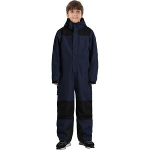 GSOU SNOW Kids Snow Suit One Piece Ski Suit Boys Girls Snowboard Jumpsuits Waterproof Youth Snowsuit Outfit(Navy Blue)