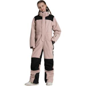 GSOU SNOW Kids Snow Suit One Piece Ski Suit Boys Girls Snowboard Jumpsuits Waterproof Youth Snowsuit Outfit(Pink-1)