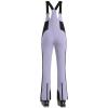 GSOU SNOW Women Ski Bib Pants Snow Overalls Snowboard Waterproof Windproof Insulated Slim Winter Warm High elasticity(Light Purple)