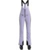 GSOU SNOW Women Ski Bib Pants Snow Overalls Snowboard Waterproof Windproof Insulated Slim Winter Warm High elasticity(Light Purple)