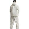 GSOU SNOW Women Ski Jacket and Pants Set Men Snowboard Jacket Baggy Snow Suit Waterproof Windproof Insulation Ski suit(Beige-1)