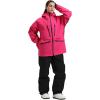 GSOU SNOW Womens Ski Set Outfits Snowboard Jacket and Pants Waterproof Snowsuit Baggy Snow Coat Bibs