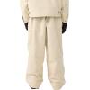 GSOU SNOW Men Snowboard Pants Baggy Women Ski Pants Snow Loose Insulated Sport Outdoor Waterproof Windproof(Begie)