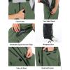 GSOU SNOW Mens Ski Bibs Women Snowboard Pants Bib Snow Insulated Overalls Waterproof Windproof Winter Warm Sport(Arm Green)