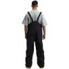 GSOU SNOW Mens Ski Bibs Women Snowboard Pants Bib Snow Insulated Overalls Waterproof Windproof Winter Warm Sport(Black)