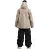 GSOU SNOW Mens Ski Jacket and Pants Set Baggy Snowboard Suit Ski Snowsuit Snow Bibs Waterproof Hooded(Black Caramel)