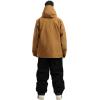 GSOU SNOW Mens Ski Jacket and Pants Set Baggy Snowboard Suit Ski Snowsuit Snow Bibs Waterproof Hooded(Black Coffee)