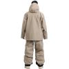 GSOU SNOW Mens Ski Jacket and Pants Set Baggy Snowboard Suit Ski Snowsuit Snow Bibs Waterproof Hooded(Caramel)