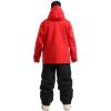GSOU SNOW Mens Ski Jacket and Pants Set Baggy Snowboard Suit Ski Snowsuit Snow Bibs Waterproof Hooded(Red Black)