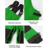 GSOU SNOW Snowboard Bibs Mens Ski Bibs Overalls Snow Pants Womens Waterproof Insulated Sport(Bright Green)