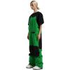 GSOU SNOW Snowboard Bibs Mens Ski Bibs Overalls Snow Pants Womens Waterproof Insulated Sport(Bright Green)