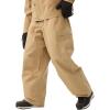 GSOU SNOW Men Snowboard Pants Baggy Women Ski Pants Snow Loose Insulated Sport Outdoor Waterproof Windproof(Khaki)