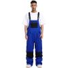 GSOU SNOW Women Men Ski Bibs Snowboard Pants Snow Bibs Overalls Waterproof Windproof Insulated Winter Sport Warm(Klein Blue)