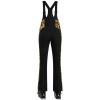 GSOU SNOW Womens Ski Bibs Snow Pants Snowboard Slim Overalls Insulated Waterproof Windproof Warm Winter(Black Yellow Leopard Print)